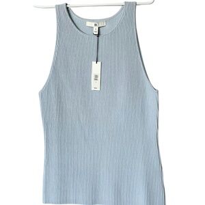 Banana Republic Baby Blue/Sky Blue Ribbed Tank Size Small